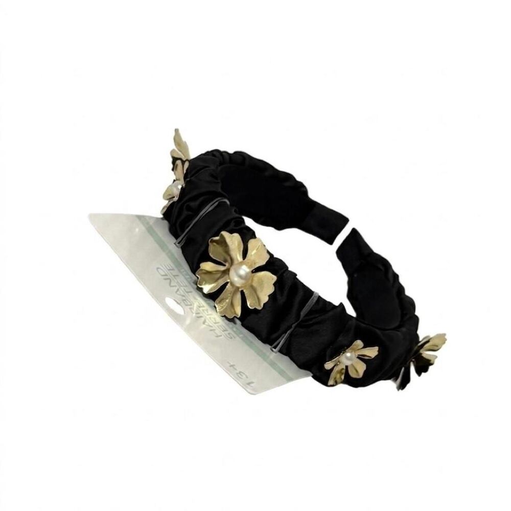3-Piece Elegant Embellished Headband Set: Floral, Pearl, and Knot Designs - Picture 5 of 5
